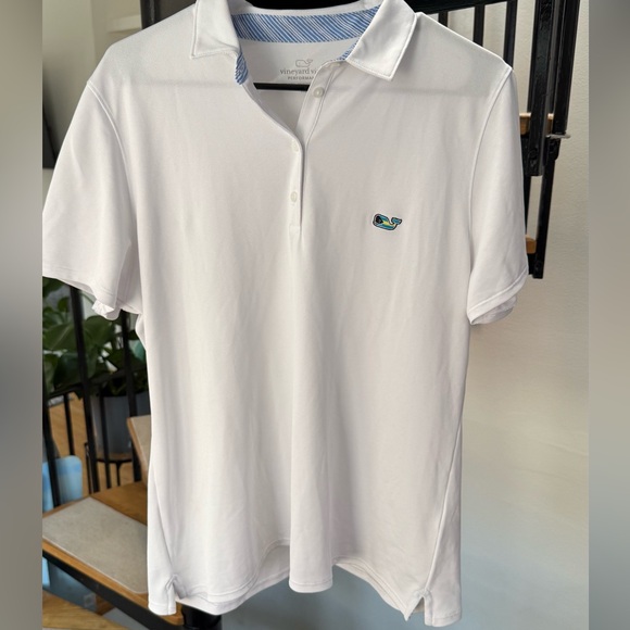 Vineyard Vines Other - Vineyard Vines Men's White Tempo Performance Pique Polo Size XL